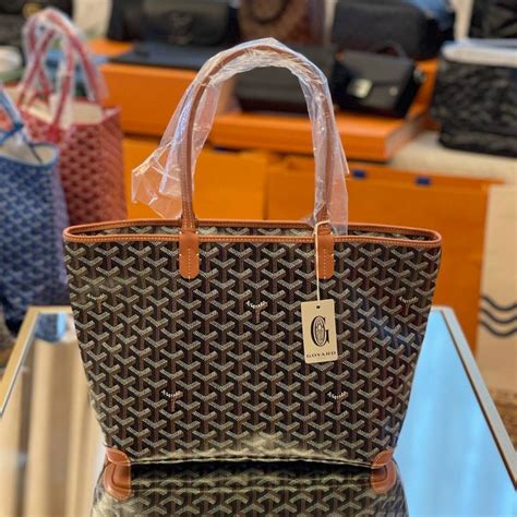 goyard pm black tan|goyard artois pm.